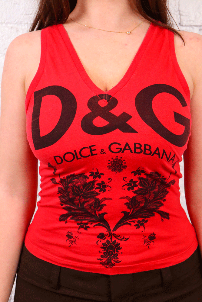 D&G Printed Tank Top