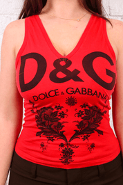 D&G Printed Tank Top