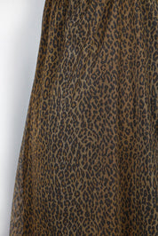 D&G 2000s Cheetah Babydoll Slip with Floral Lace Trim