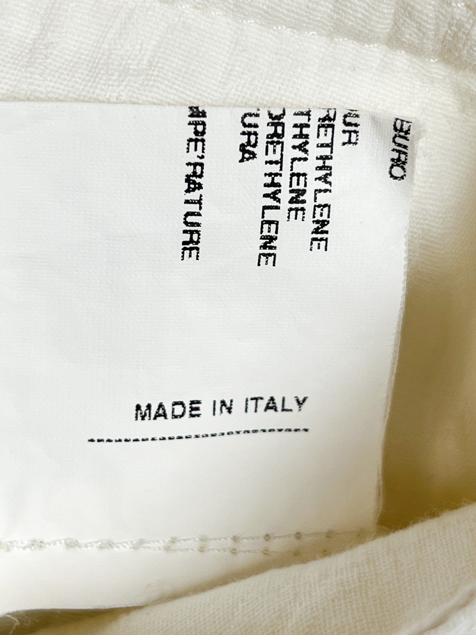 Maurizio Pecoraro Milano 2000s Ivory Cotton Jacquard Flare Trousers - IT 42