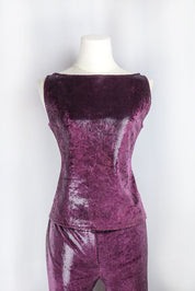 Blugirl Blumarine Metallic Purple Snakeskin Set