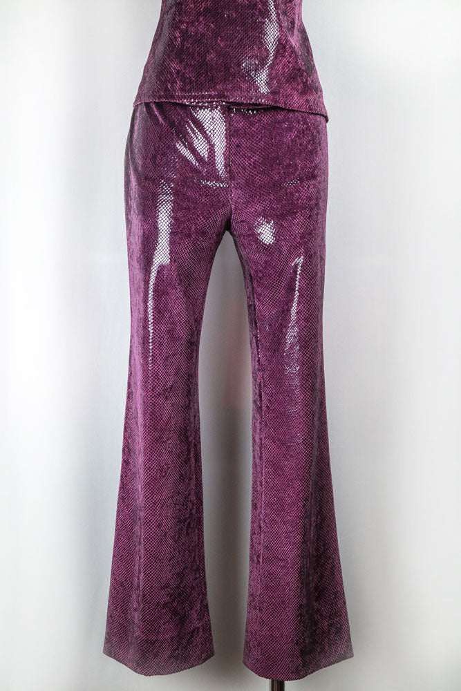 Blugirl Blumarine Metallic Purple Snakeskin Set