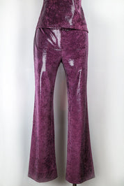 Blugirl Blumarine Metallic Purple Snakeskin Set