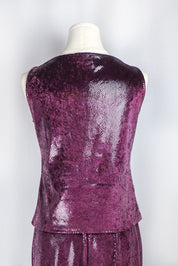 Blugirl Blumarine Metallic Purple Snakeskin Set