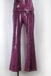 Blugirl Blumarine Metallic Purple Snakeskin Set