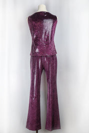 Blugirl Blumarine Metallic Purple Snakeskin Set