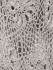 Pain de Sucre Grey Viscose Crochet Mini Dress Coverup - S