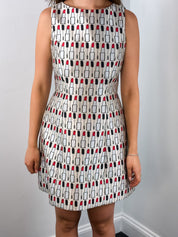 alice + olivia NWT Lipstick Print Jacquard Shift Dress - S