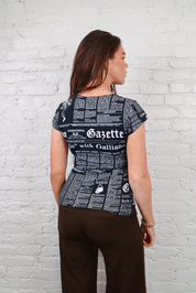 John Galliano News Paper Tee