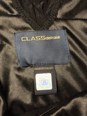 Class Roberto Cavalli 2000s Black Sequin Beaded Slit Gown - XS/S