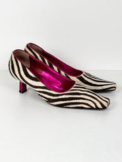Giuseppe Zanotti Zebra Pony Hair Heels – 36.5