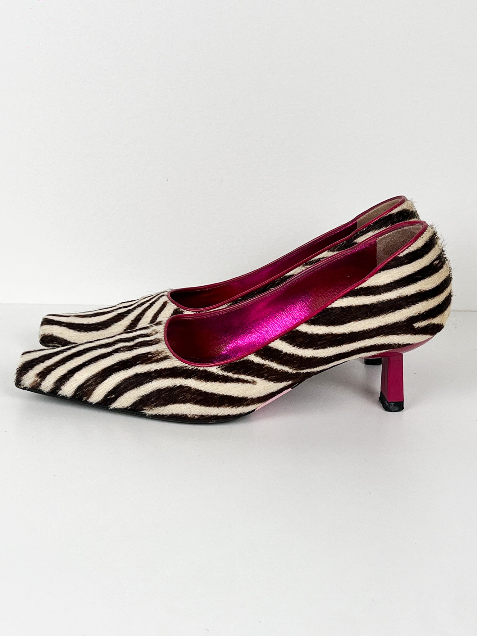 Giuseppe Zanotti Zebra Pony Hair Heels – 36.5