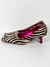 Giuseppe Zanotti Zebra Pony Hair Heels – 36.5