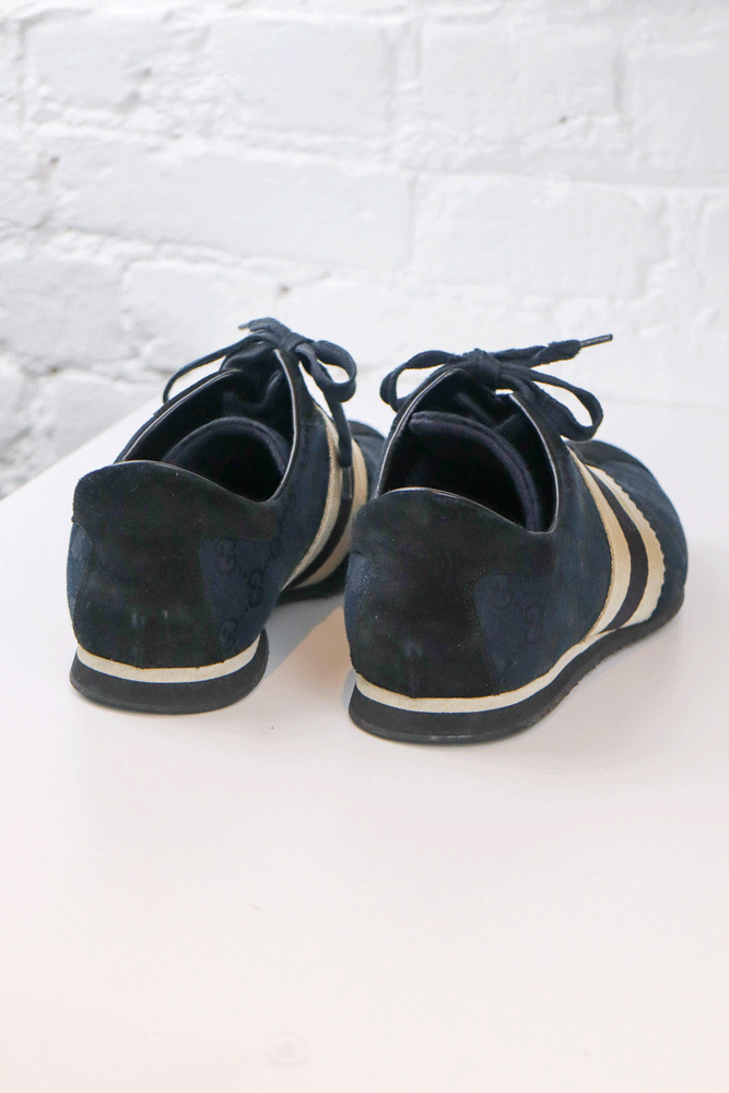 Gucci White Stripe Sneakers