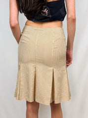Jean Paul Gaultier 2000s Pinstriped Pleated Skirt - S