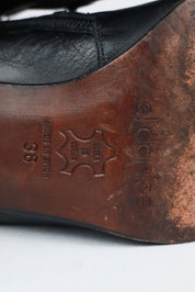 El Dantès Multi Buckle Black Leather Boots