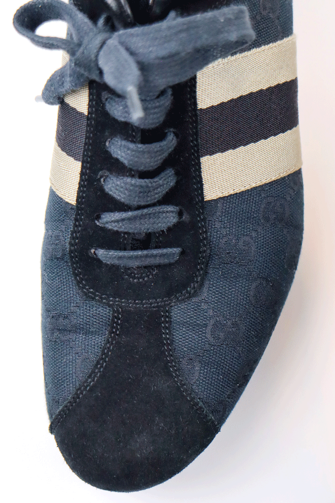 Gucci White Stripe Sneakers