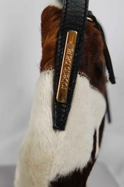 Roberto Cavalli Pony Hair Cowhide Shoulder Bag