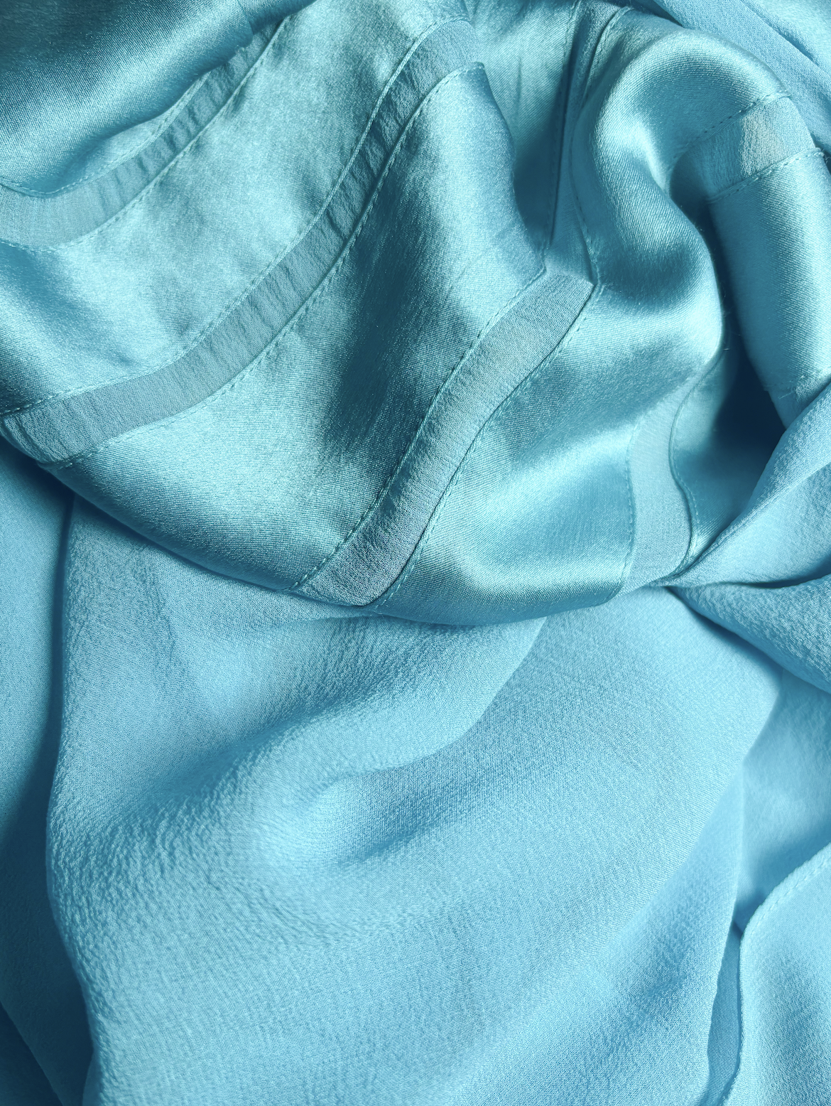 Papell Boutique 2000s Teal Silk Halter Midi Dress - XS/S